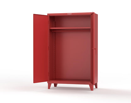 Extreme Duty 12 GA Uniform Cabinet with Hanger Rod, 1 Shelf - 48 In. W x 24 In. D x 78 In. H - 46-WR-241-3001