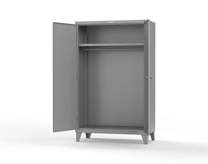 Extreme Duty 12 GA Uniform Cabinet with Hanger Rod, 1 Shelf - 48 In. W x 24 In. D x 78 In. H - 46-WR-241-7037