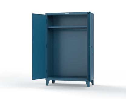 Extreme Duty 12 GA Uniform Cabinet with Hanger Rod, 1 Shelf - 48 In. W x 24 In. D x 78 In. H - 46-WR-241-5001