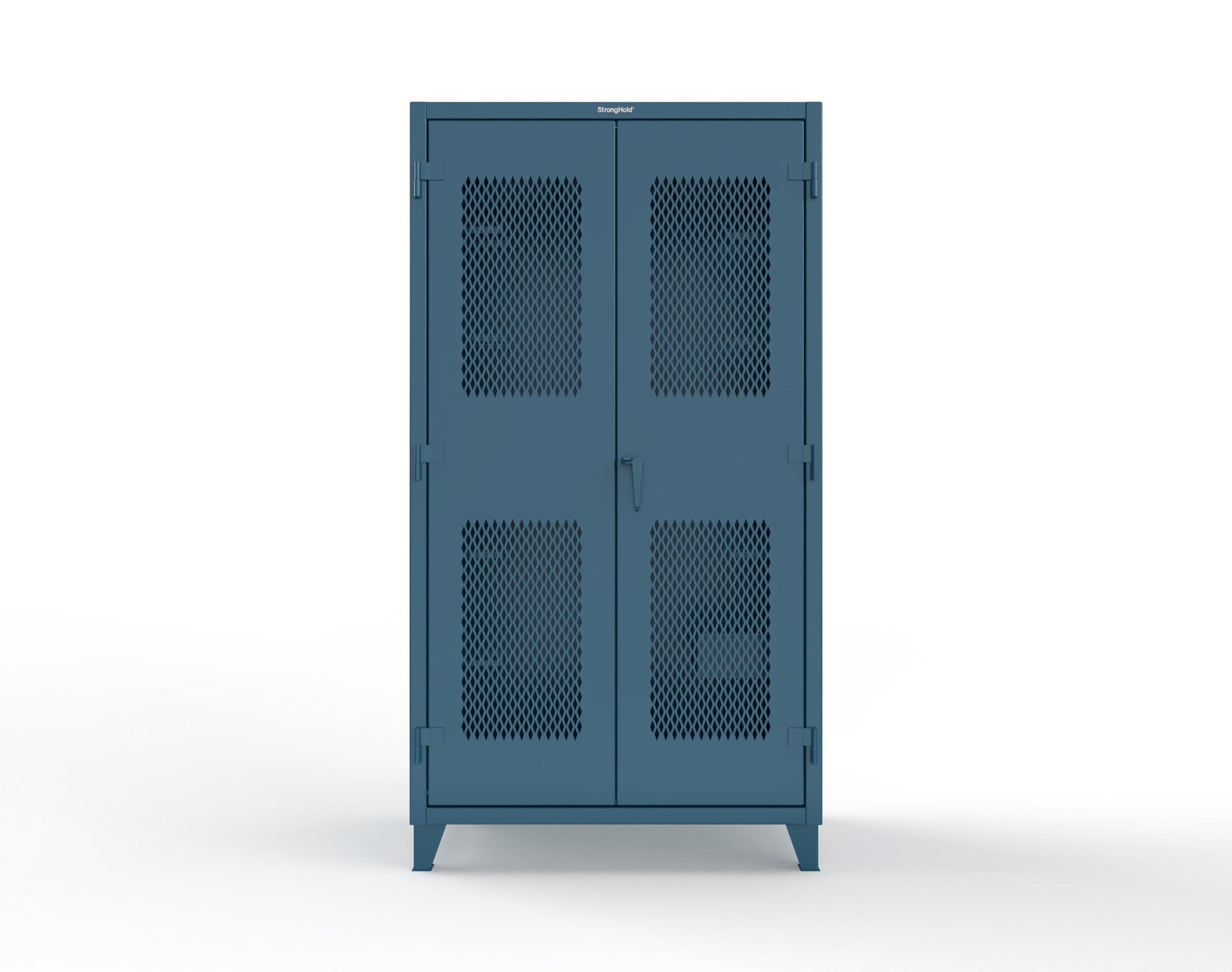 Extreme Duty 12 GA Rigging Cabinet with Ventilated Doors with Short & Long Hangers - 48 in. W x 24 in. D x 90 in. H - 47-VBS-240-21H-5001