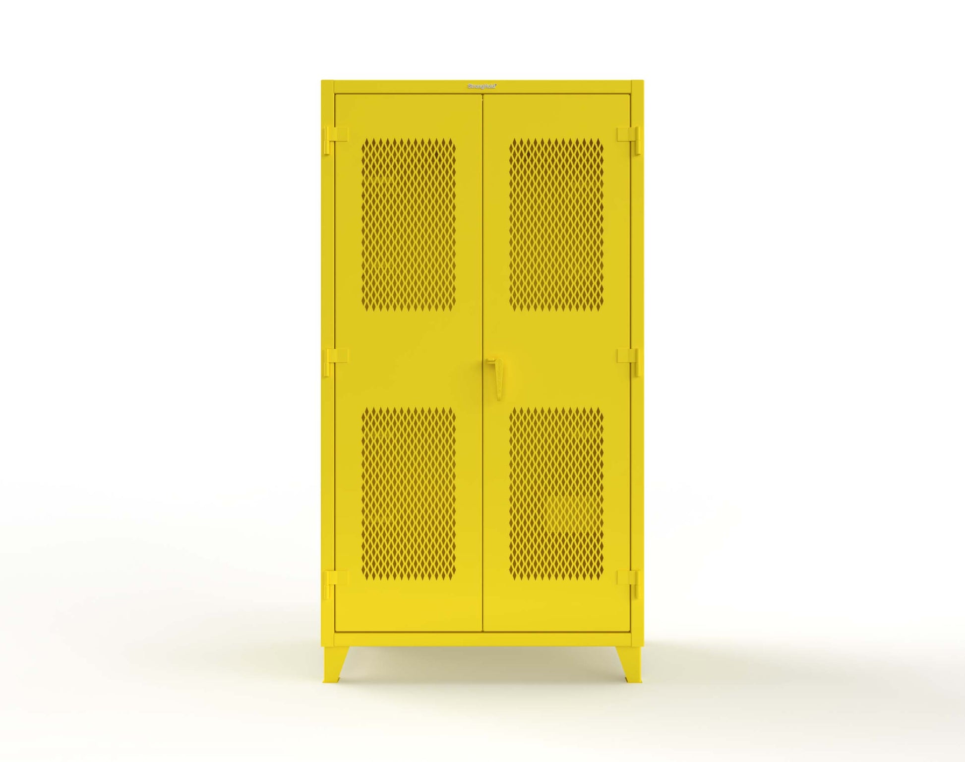 Extreme Duty 12 GA Rigging Cabinet with Ventilated Doors with Short & Long Hangers - 48 in. W x 24 in. D x 90 in. H - 47-VBS-240-21H-1021