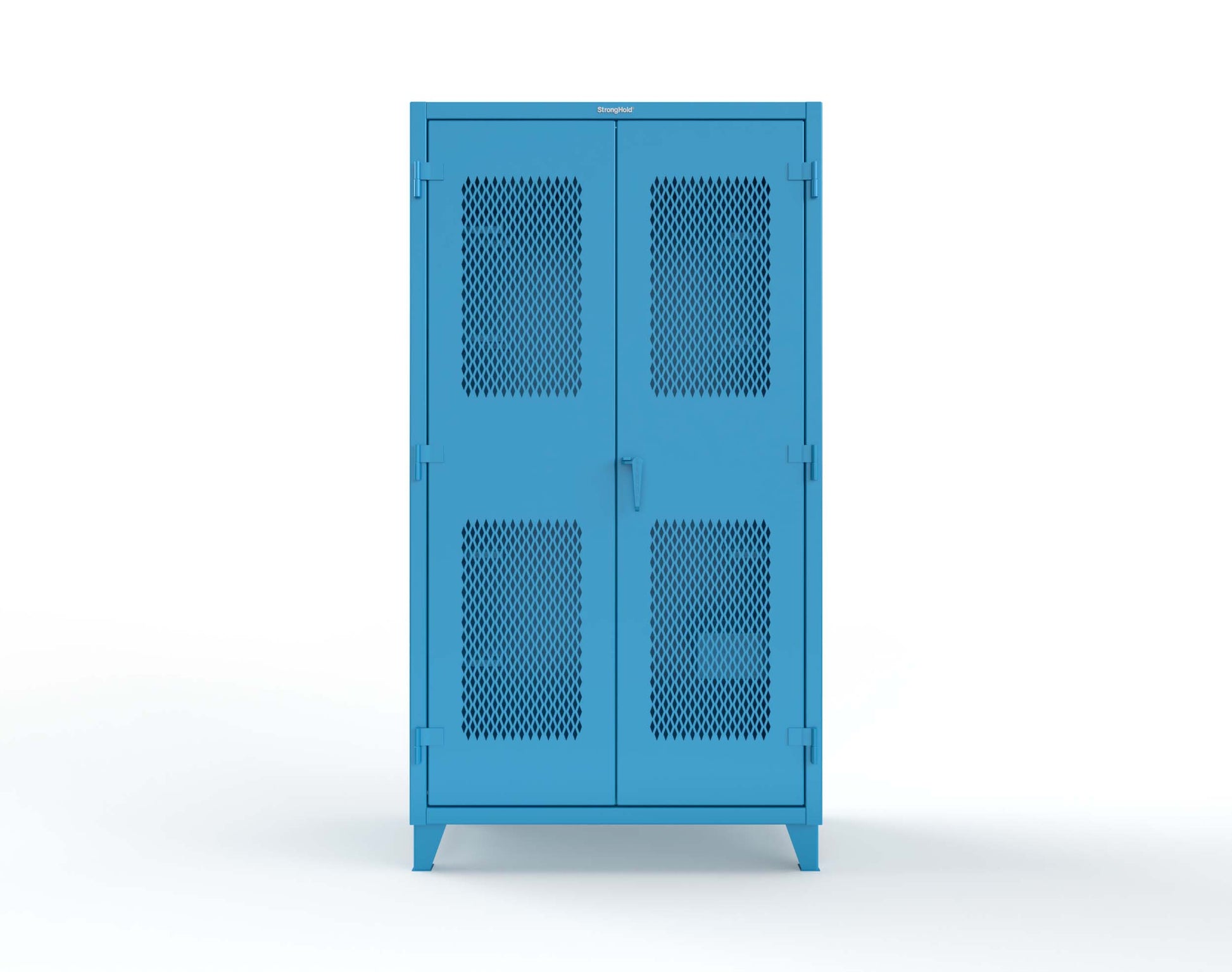 Extreme Duty 12 GA Rigging Cabinet with Ventilated Doors with Short & Long Hangers - 48 in. W x 24 in. D x 90 in. H - 47-VBS-240-21H-5012