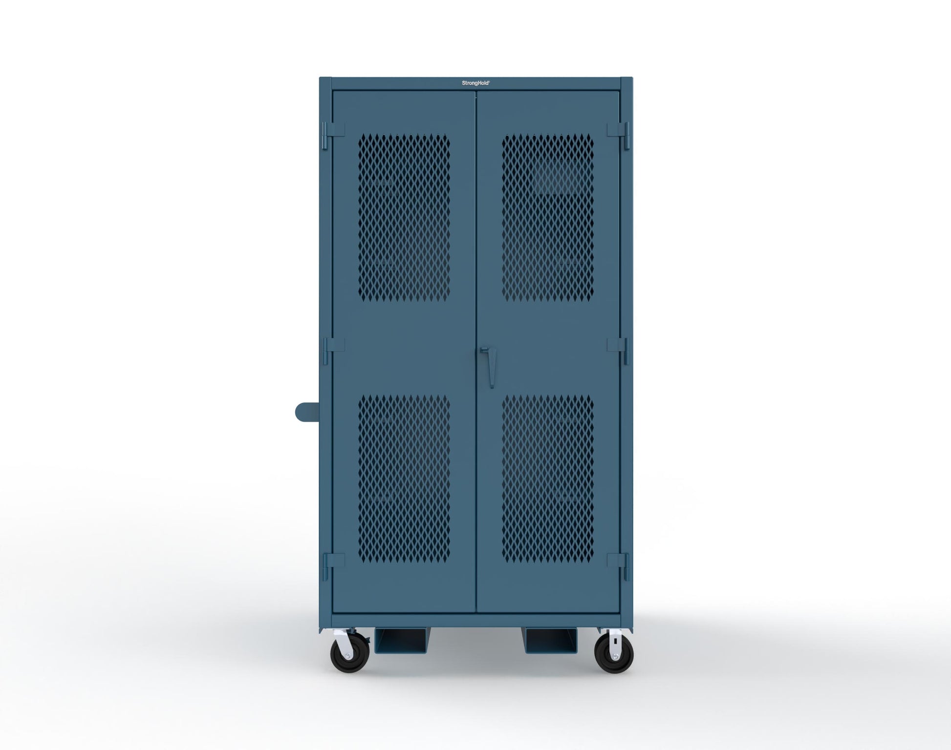 Extreme Duty 12 GA Mobile Rigging Cabinet with Ventilated Doors with Short & Long Hangers – 48 in. W x 36 in. D x 92 in. H - 47-VBS-360-23H-FLP-CA-5001