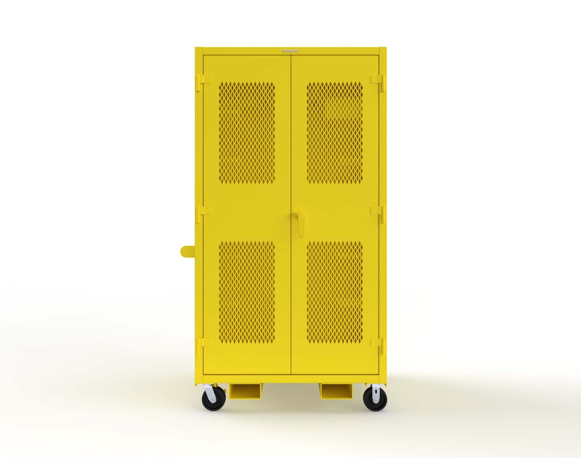 Extreme Duty 12 GA Mobile Rigging Cabinet with Ventilated Doors with Short & Long Hangers – 48 in. W x 36 in. D x 92 in. H - 47-VBS-360-23H-FLP-CA-1021