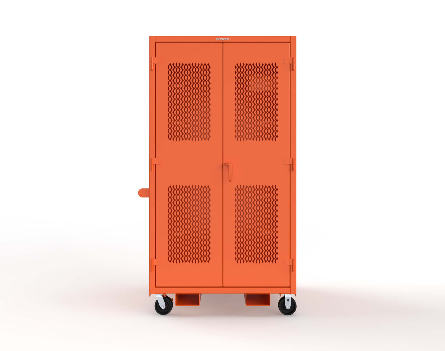 Extreme Duty 12 GA Mobile Rigging Cabinet with Ventilated Doors with Short & Long Hangers – 48 in. W x 36 in. D x 92 in. H - 47-VBS-360-23H-FLP-CA-2009