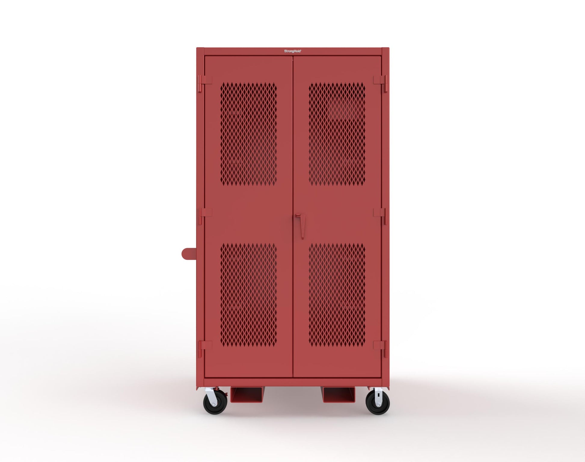 Extreme Duty 12 GA Mobile Rigging Cabinet with Ventilated Doors with Short & Long Hangers – 48 in. W x 36 in. D x 92 in. H - 47-VBS-360-23H-FLP-CA-3001