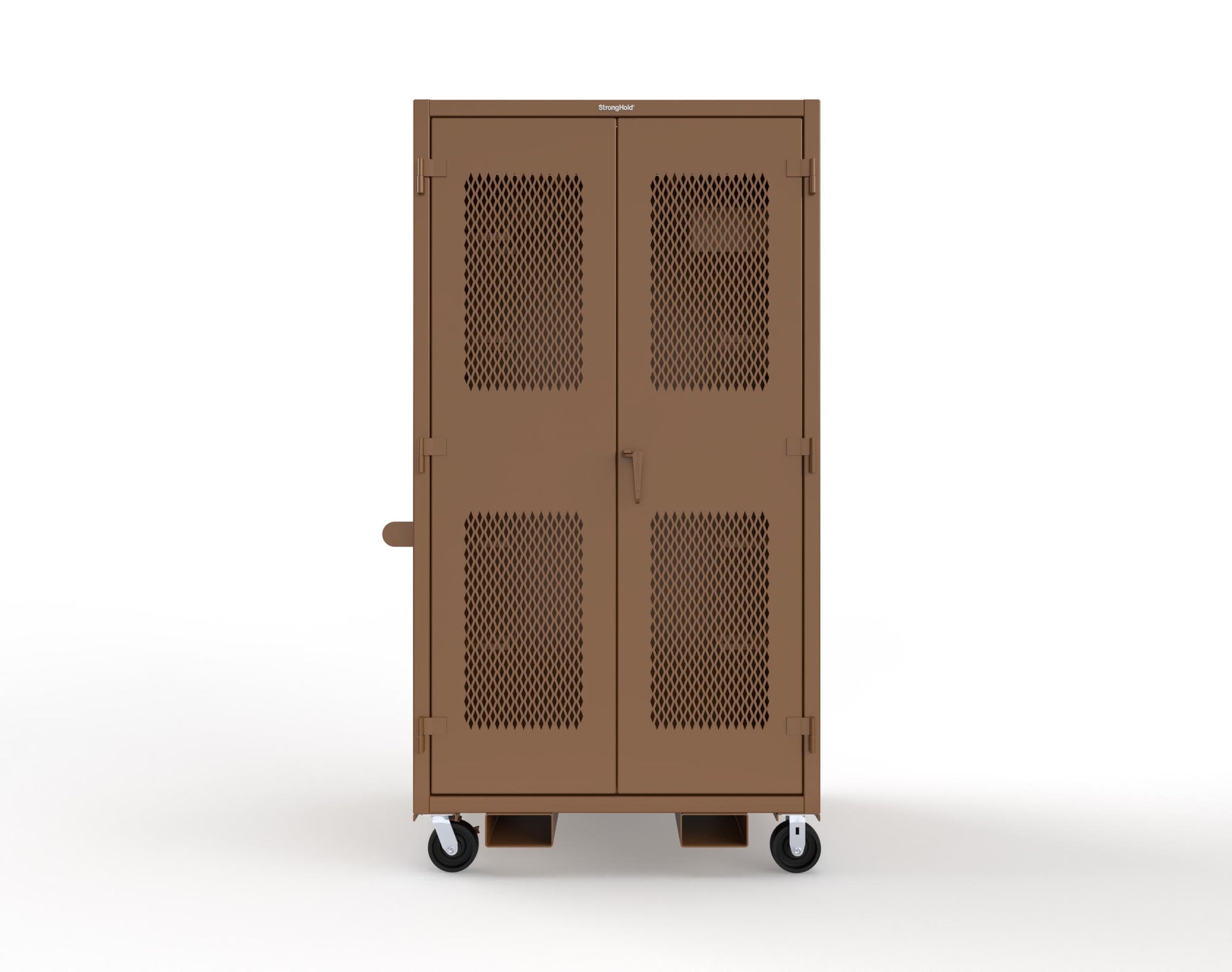 Extreme Duty 12 GA Mobile Rigging Cabinet with Ventilated Doors with Short & Long Hangers – 48 in. W x 36 in. D x 92 in. H - 47-VBS-360-23H-FLP-CA-8008