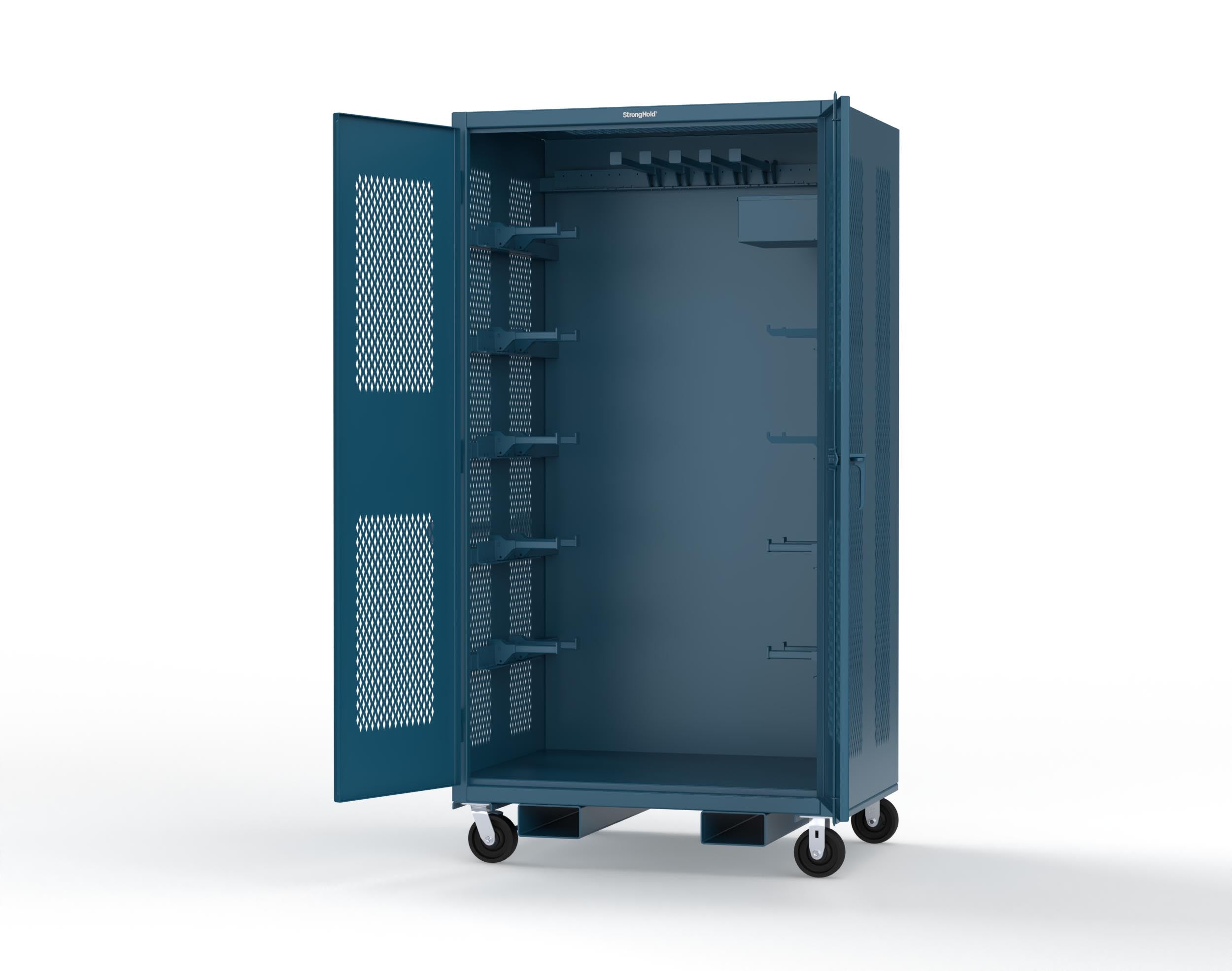 Extreme Duty 12 GA Mobile Rigging Cabinet with Ventilated Doors