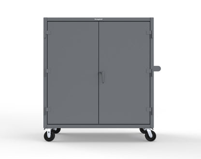 Extreme Duty 12 GA Mobile Rigging Cabinet with 7 Half-Width Drawers, 2 Shelves - 60 in. W x 24 in. D x 68 in. H - 55-242-7/5DB-CA-7024