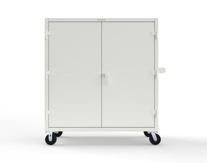 Extreme Duty 12 GA Mobile Rigging Cabinet with 7 Half-Width Drawers, 2 Shelves - 60 in. W x 24 in. D x 68 in. H - 55-242-7/5DB-CA-9003