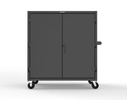 Extreme Duty 12 GA Mobile Rigging Cabinet with 7 Half-Width Drawers, 2 Shelves - 60 in. W x 24 in. D x 68 in. H - 55-242-7/5DB-CA-9005