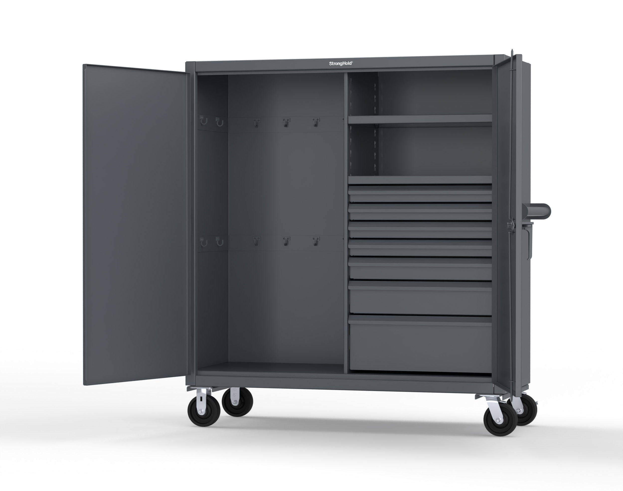 Extreme Duty 12 GA Mobile Rigging Cabinet with 7 Half-Width