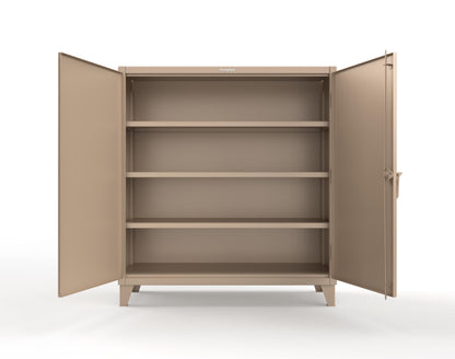 Extreme Duty 12 GA Cabinet with 3 Shelves - 60 In. W x 24 In. D x 66 In. H - 55-243-1019