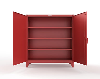 Extreme Duty 12 GA Cabinet with 3 Shelves - 60 In. W x 24 In. D x 66 In. H - 55-243-3001