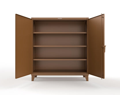 Extreme Duty 12 GA Cabinet with 3 Shelves - 60 In. W x 24 In. D x 66 In. H - 55-243-8008