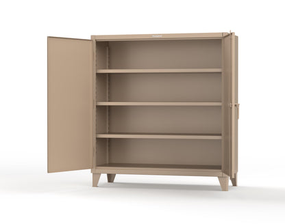 Extreme Duty 12 GA Cabinet with 3 Shelves - 60 In. W x 24 In. D x 66 In. H - 55-243-1019