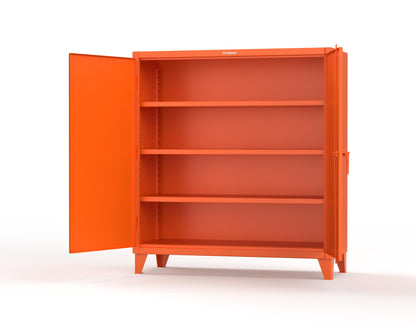 Extreme Duty 12 GA Cabinet with 3 Shelves - 60 In. W x 24 In. D x 66 In. H - 55-243-2009