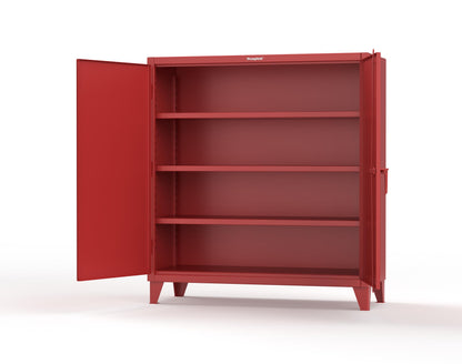 Extreme Duty 12 GA Cabinet with 3 Shelves - 60 In. W x 24 In. D x 66 In. H - 55-243-3001