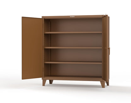 Extreme Duty 12 GA Cabinet with 3 Shelves - 60 In. W x 24 In. D x 66 In. H - 55-243-8008