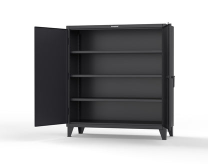 Extreme Duty 12 GA Cabinet with 3 Shelves - 60 In. W x 24 In. D x 66 In. H - 55-243-9005