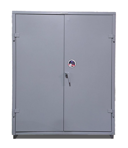 Extra Heavy Duty 14 GA Cabinet with 5 Shelves - 60 In. W x 24 In. D x 75 In. H - Outlet