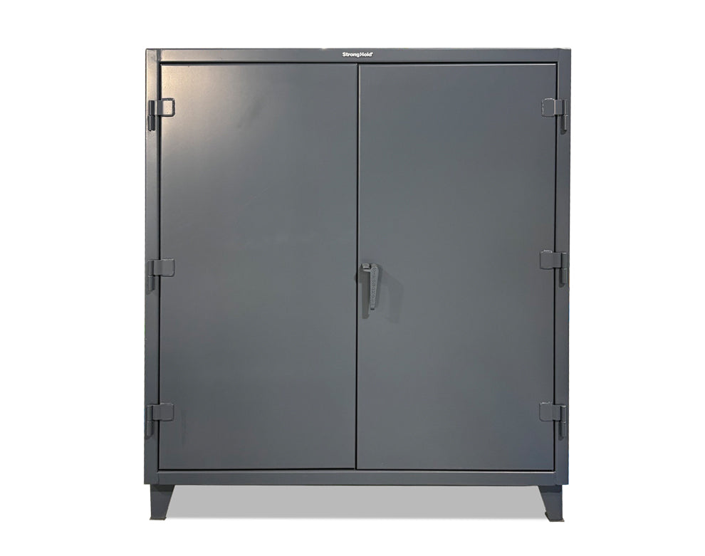 Extreme Duty 12 GA Cabinet with 3 Deep Shelves - 60 In. W x 30 In. D x 66 In. H - Outlet