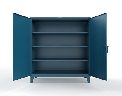 Extreme Duty 12 GA Cabinet with 3 Deep Shelves - 60 In. W x 30 In. D x 66 In. H - 55-303-5001