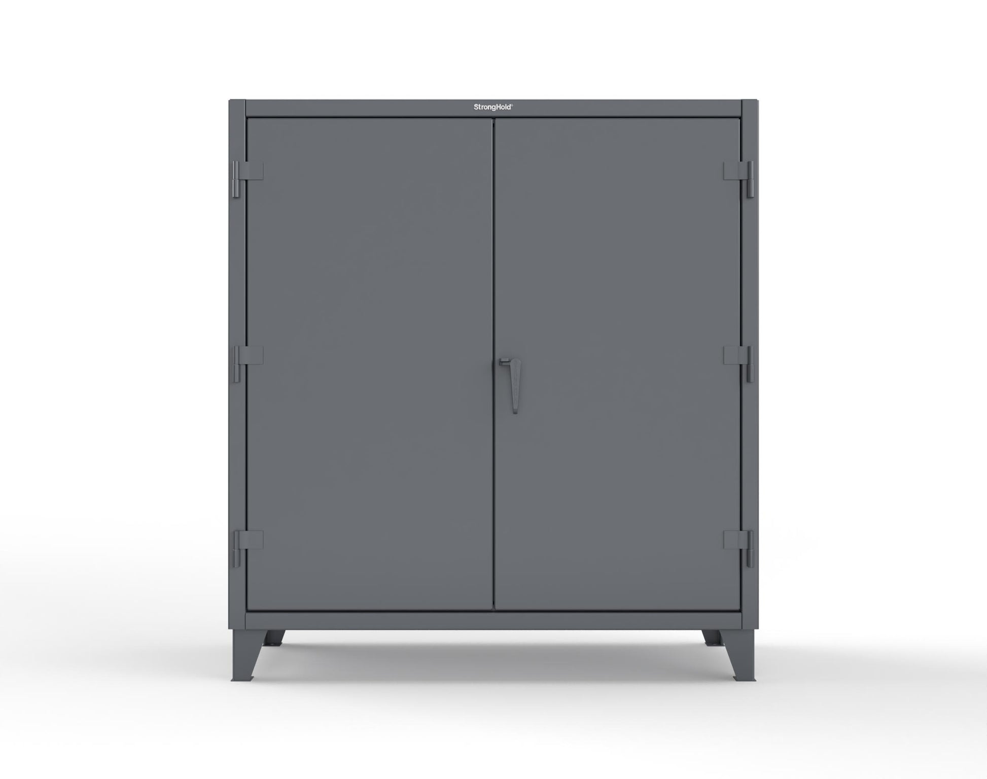 Extreme Duty 12 GA Janitorial Cabinet with 3 Shelves - 60 In. W x 24 In. D x 66 In. H - 55-BC-243-7024