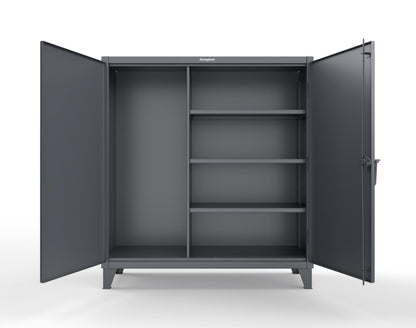 Extreme Duty 12 GA Janitorial Cabinet with 3 Shelves - 60 In. W x 24 In. D x 66 In. H - 55-BC-243-7024