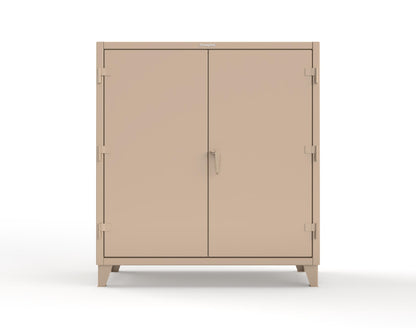 Extreme Duty 12 GA Janitorial Cabinet with 3 Shelves - 60 In. W x 24 In. D x 66 In. H - 55-BC-243-1019