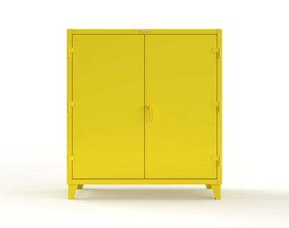 Extreme Duty 12 GA Janitorial Cabinet with 3 Shelves - 60 In. W x 24 In. D x 66 In. H - 55-BC-243-1021