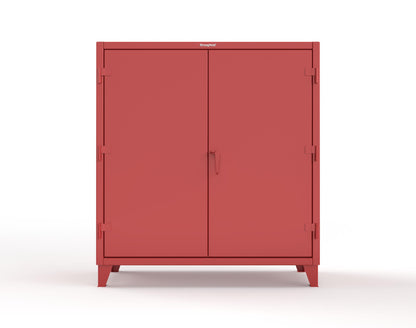 Extreme Duty 12 GA Janitorial Cabinet with 3 Shelves - 60 In. W x 24 In. D x 66 In. H - 55-BC-243-3001