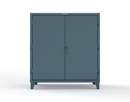 Extreme Duty 12 GA Janitorial Cabinet with 3 Shelves - 60 In. W x 24 In. D x 66 In. H - 55-BC-243-5001