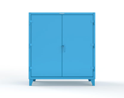Extreme Duty 12 GA Janitorial Cabinet with 3 Shelves - 60 In. W x 24 In. D x 66 In. H - 55-BC-243-5012