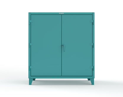 Extreme Duty 12 GA Janitorial Cabinet with 3 Shelves - 60 In. W x 24 In. D x 66 In. H - 55-BC-243-5021
