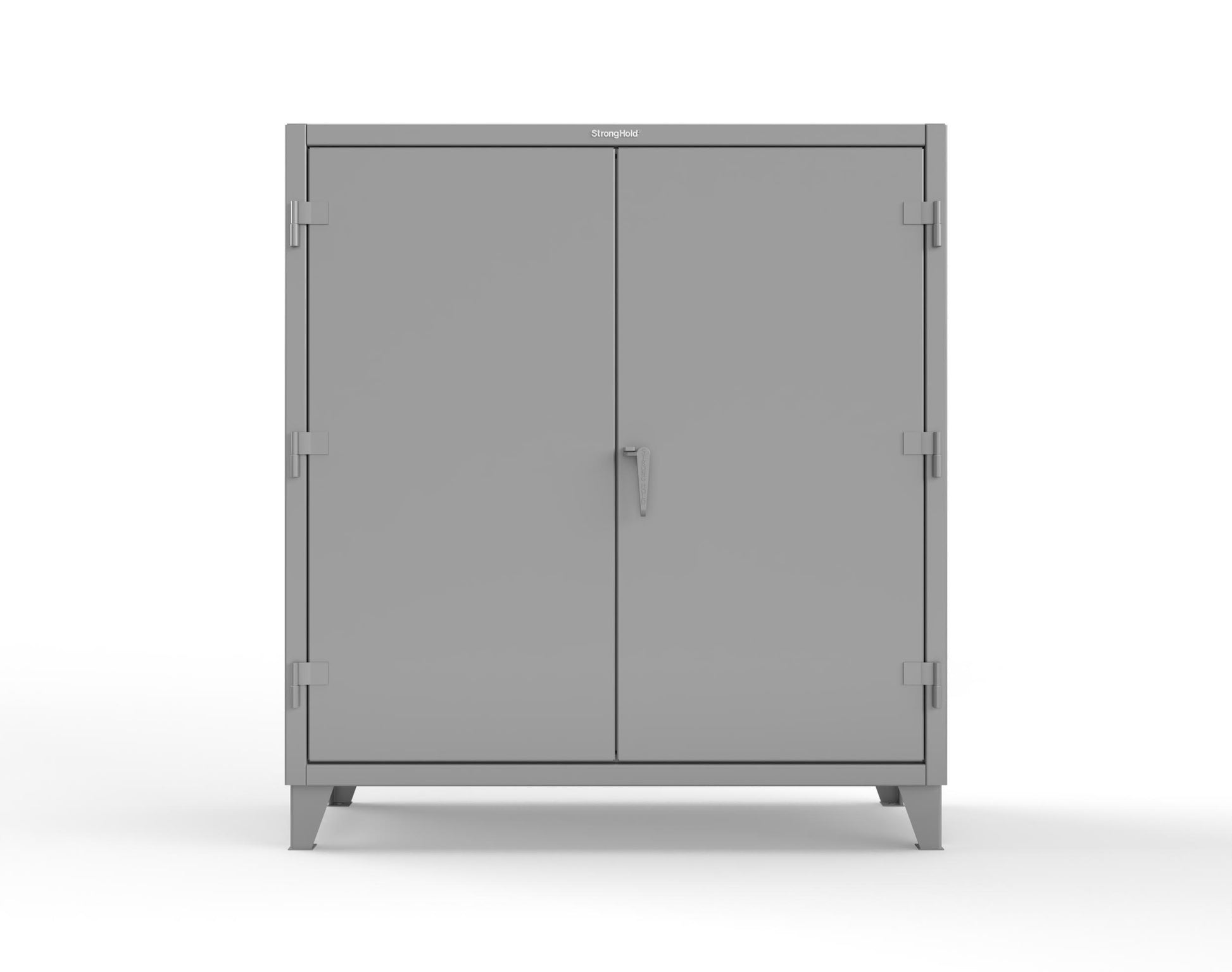 Extreme Duty 12 GA Janitorial Cabinet with 3 Shelves - 60 In. W x 24 In. D x 66 In. H - 55-BC-243-7037