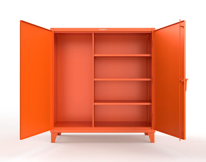 Extreme Duty 12 GA Janitorial Cabinet with 3 Shelves - 60 In. W x 24 In. D x 66 In. H - 55-BC-243-2009
