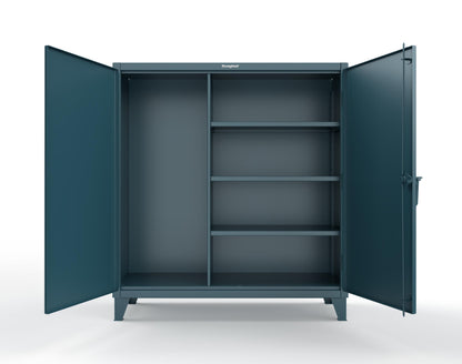 Extreme Duty 12 GA Janitorial Cabinet with 3 Shelves - 60 In. W x 24 In. D x 66 In. H - 55-BC-243-5001