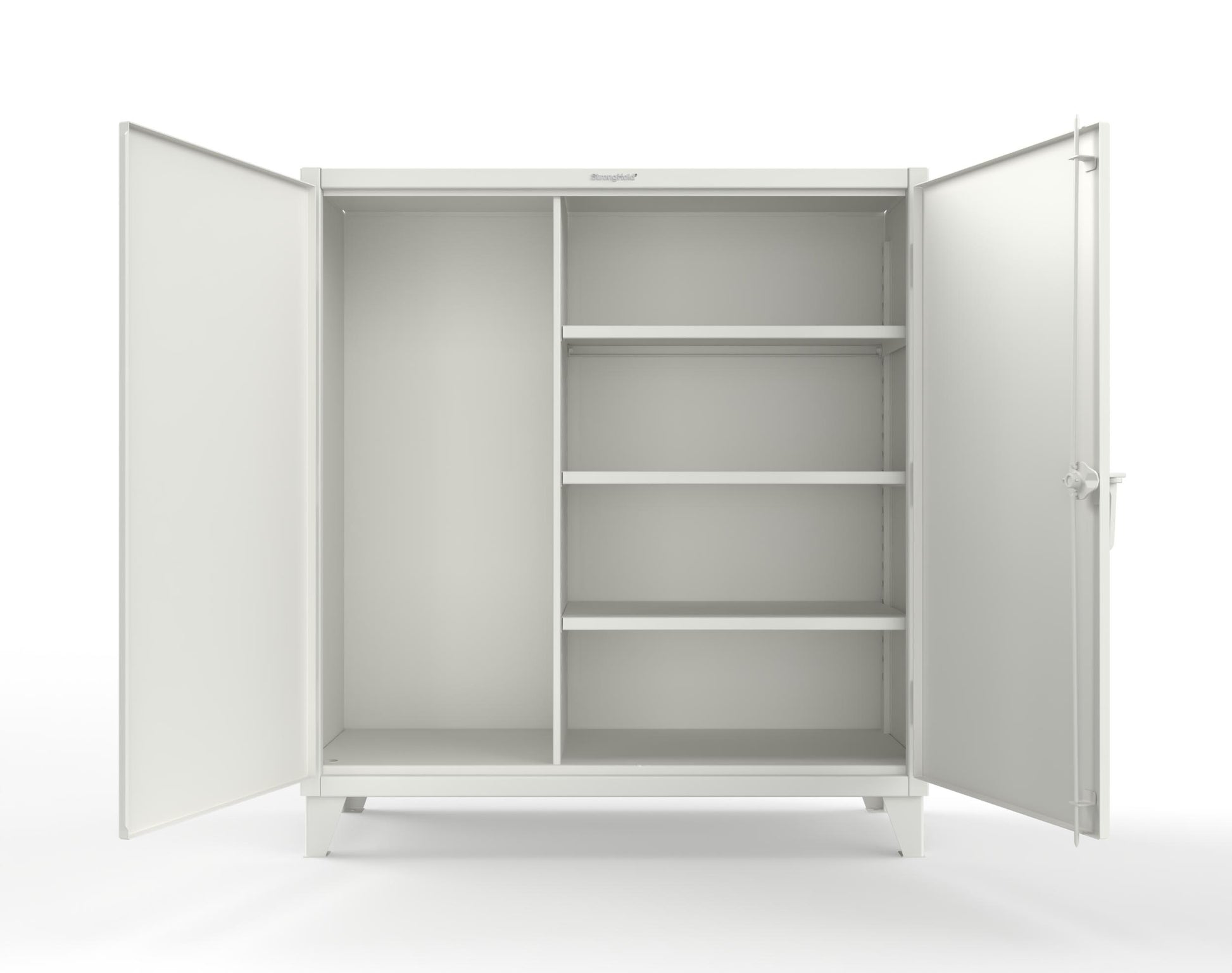 Extreme Duty 12 GA Janitorial Cabinet with 3 Shelves - 60 In. W x 24 In. D x 66 In. H - 55-BC-243-9003