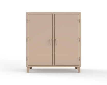 Extreme Duty 12 GA Double Shift Cabinet with 6 Shelves - 60 In. W x 24 In. D x 66 In. H - 55-DS-246-1019