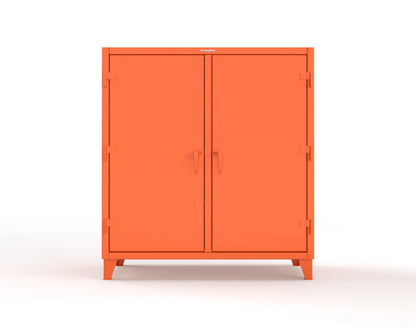 Extreme Duty 12 GA Double Shift Cabinet with 6 Shelves - 60 In. W x 24 In. D x 66 In. H - 55-DS-246-2009