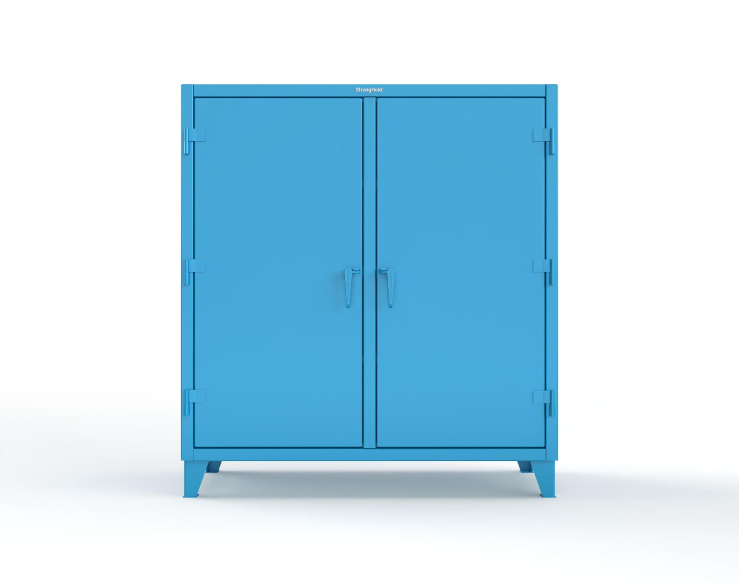 Extreme Duty 12 GA Double Shift Cabinet with 6 Shelves - 60 In. W x 24 In. D x 66 In. H - 55-DS-246-5012