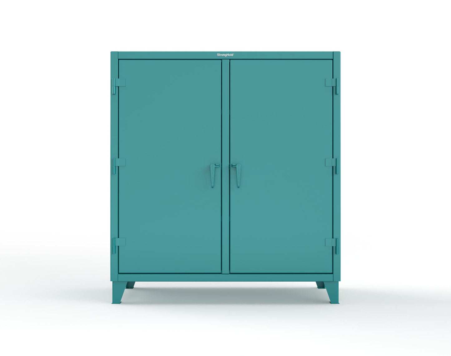 Extreme Duty 12 GA Double Shift Cabinet with 6 Shelves - 60 In. W x 24 In. D x 66 In. H - 55-DS-246-5021