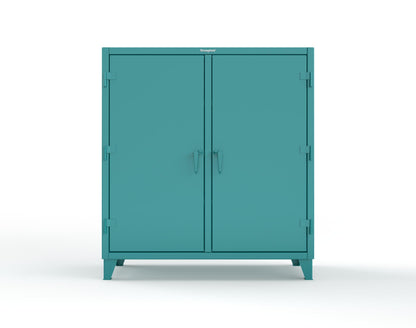 Extreme Duty 12 GA Double Shift Cabinet with 6 Shelves - 60 In. W x 24 In. D x 66 In. H - 55-DS-246-5021