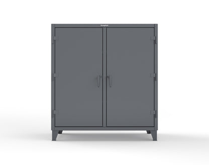 Extreme Duty 12 GA Double Shift Cabinet with 6 Shelves - 60 In. W x 24 In. D x 66 In. H - 55-DS-246-7024