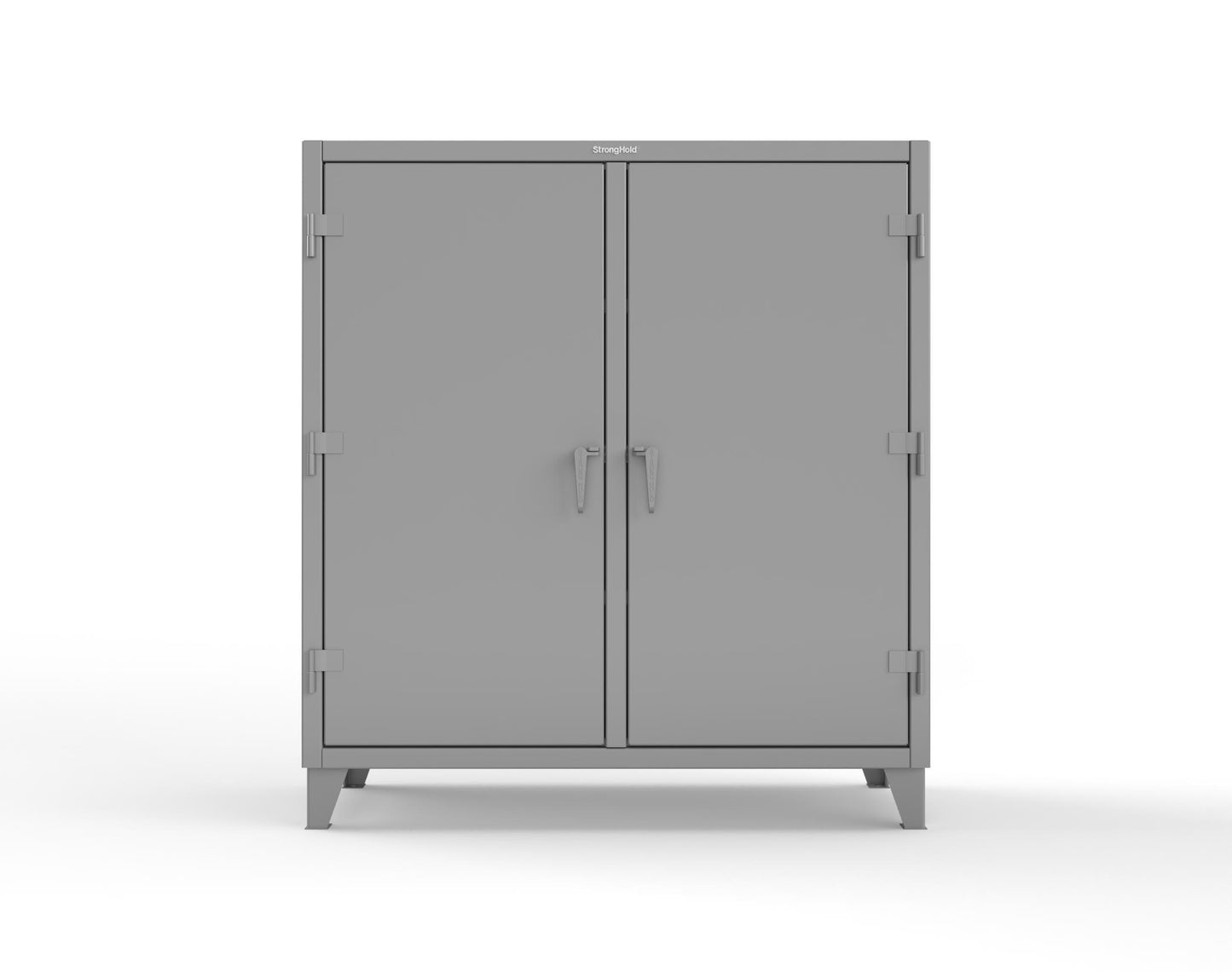 Extreme Duty 12 GA Double Shift Cabinet with 6 Shelves - 60 In. W x 24 In. D x 66 In. H - 55-DS-246-7037