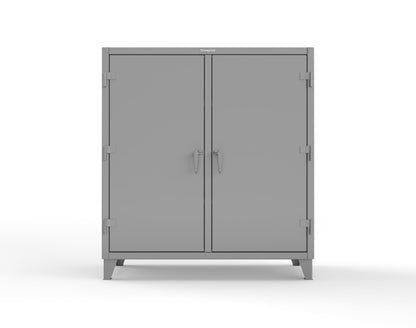 Extreme Duty 12 GA Double Shift Cabinet with 6 Shelves - 60 In. W x 24 In. D x 66 In. H - 55-DS-246-7037