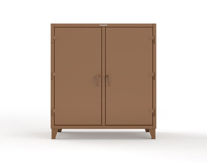 Extreme Duty 12 GA Double Shift Cabinet with 6 Shelves - 60 In. W x 24 In. D x 66 In. H - 55-DS-246-8008