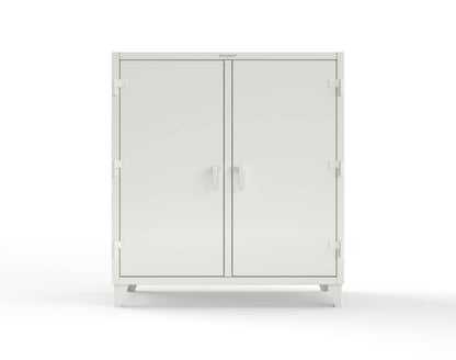 Extreme Duty 12 GA Double Shift Cabinet with 6 Shelves - 60 In. W x 24 In. D x 66 In. H - 55-DS-246-9003