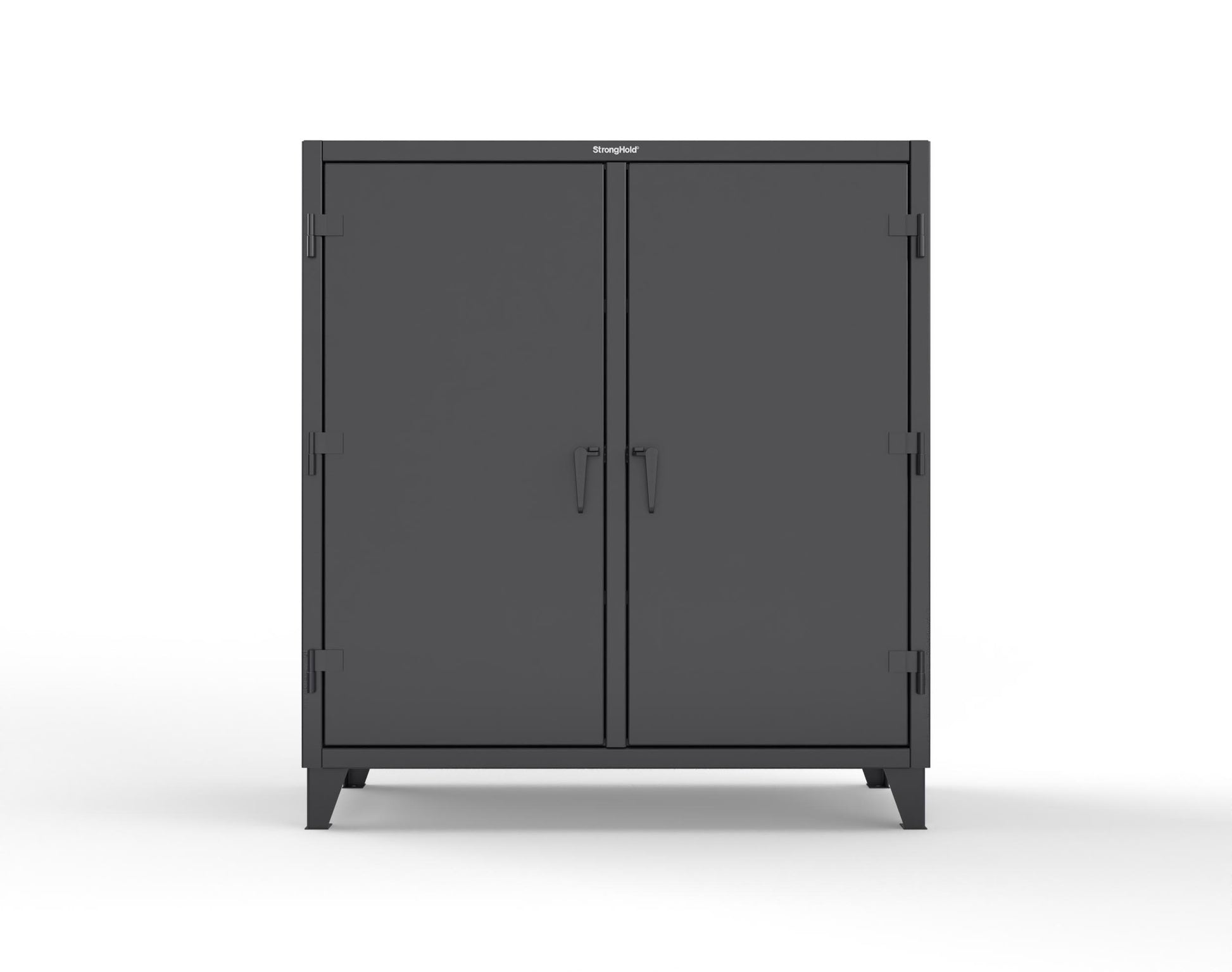 Extreme Duty 12 GA Double Shift Cabinet with 6 Shelves - 60 In. W x 24 In. D x 66 In. H - 55-DS-246-9005